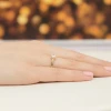 Klasyczny pierścionek z żółtego złota z diamentem laboratoryjnym 0,40ct w sześciu łapkach Lab Diamonds W0540.Z3.LDW.02 marko