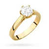 Klasyczny pierścionek z żółtego złota z diamentem laboratoryjnym 0,70ct w sześciu łapkach Lab Diamonds W0540.Z3.LDW.04 marko