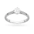 Klasyczny pierścionek z białego złota z diamentem laboratoryjnym 0,40ct w czterech łapkach Lab Diamonds W0543.B3.LDW.01 marko