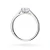Klasyczny pierścionek z białego złota z diamentem laboratoryjnym 0,40ct w czterech łapkach Lab Diamonds W0543.B3.LDW.01 marko