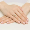 Klasyczny pierścionek z żółtego złota z diamentem laboratoryjnym 0,40ct w czterech łapkach Lab Diamonds W0543.Z3.LDW.01 marko