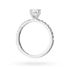 Złoty pierścionek diament laboratoryjny 0,40ct kamienie na szynie i koronie białe złoto Lab Diamonds W0546.B3.LDW.01 marko