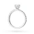 Złoty pierścionek diament laboratoryjny 0,40ct kamienie na szynie i koronie białe złoto Lab Diamonds W0546.B3.LDW.01 marko