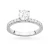 Złoty pierścionek diament laboratoryjny 0,70ct kamienie na szynie i koronie białe złoto Lab Diamonds W0546.B3.LDW.03 marko