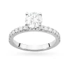 Złoty pierścionek diament laboratoryjny 1,00ct kamienie na szynie i koronie białe złoto Lab Diamonds W0546.B3.LDW.04 marko