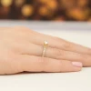 Złoty pierścionek brylant 0,40ct i kamienie na szynie i koronie żółte złoto Galaktyki W0546.Z3.DIW.01 marko