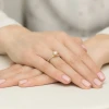 Złoty pierścionek brylant 0,70ct i kamienie na szynie i koronie żółte złoto Galaktyki W0546.Z3.DIW.03 marko