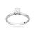 Złoty pierścionek diament laboratoryjny 0,40ct i kamienie na koronie białe złoto Lab Diamonds W0547.B3.LDW.01 marko