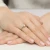 Złoty pierścionek diament laboratoryjny 0,40ct i kamienie na koronie białe złoto Lab Diamonds W0547.B3.LDW.01 marko