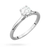 Złoty pierścionek diament laboratoryjny 0,50ct i kamienie na koronie białe złoto Lab Diamonds W0547.B3.LDW.02 marko