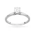 Złoty pierścionek diament laboratoryjny 0,50ct i kamienie na koronie białe złoto Lab Diamonds W0547.B3.LDW.02 marko
