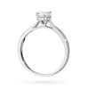 Złoty pierścionek diament laboratoryjny 0,70ct i kamienie na koronie białe złoto Lab Diamonds W0547.B3.LDW.03 marko