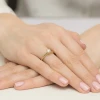Złoty pierścionek diament laboratoryjny 0,40ct i kamienie na koronie żółte złoto Lab Diamonds W0547.Z3.LDW.01 marko