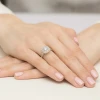 Pierścionek z białego złota z brylantem 0,50ct i 56 dodatkowych brylancików Dynastia W0548.B3.DIW.02 marko