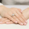 Pierścionek z białego złota z brylantem 0,70ct i 56 dodatkowych brylancików Dynastia W0548.B3.DIW.03 marko