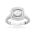 Pierścionek z białego złota z diamentem laboratoryjnym 0,40ct i 56 dodatkowych kamieni Lab Diamonds  W0548.B3.LDW.01 marko