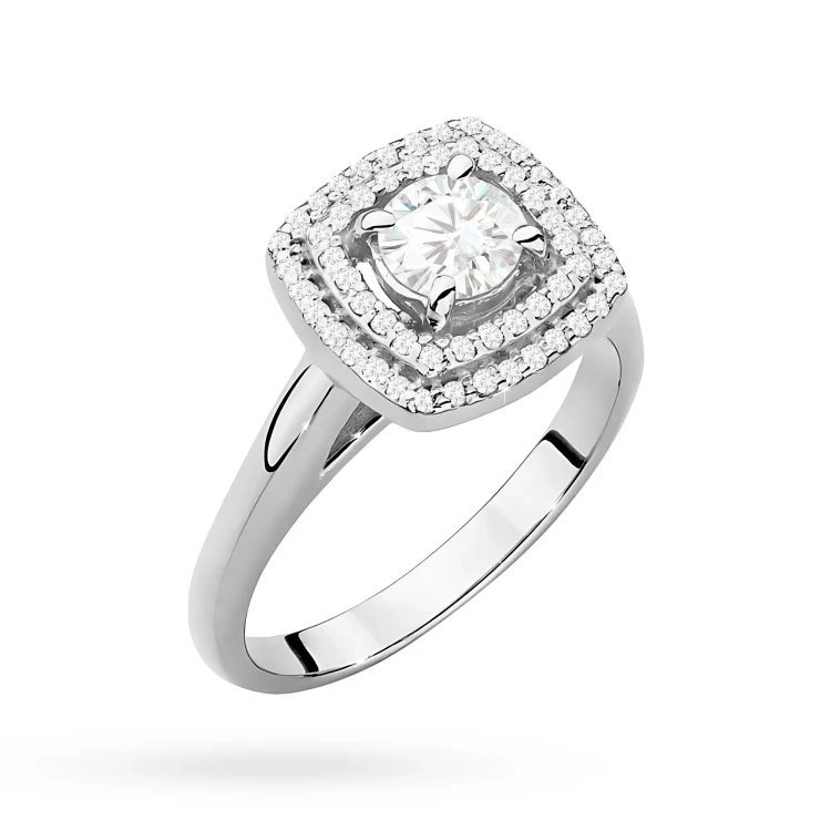 Pierścionek z białego złota z diamentem laboratoryjnym 0,50ct i 56 dodatkowych kamieni Lab Diamonds W0548.B3.LDW.02 marko
