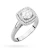 Pierścionek z białego złota z diamentem laboratoryjnym 0,70ct i 56 dodatkowych kamieni Lab Diamonds W0548.B3.LDW.03 marko