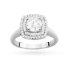 Pierścionek z białego złota z diamentem laboratoryjnym 0,70ct i 56 dodatkowych kamieni Lab Diamonds W0548.B3.LDW.03 marko