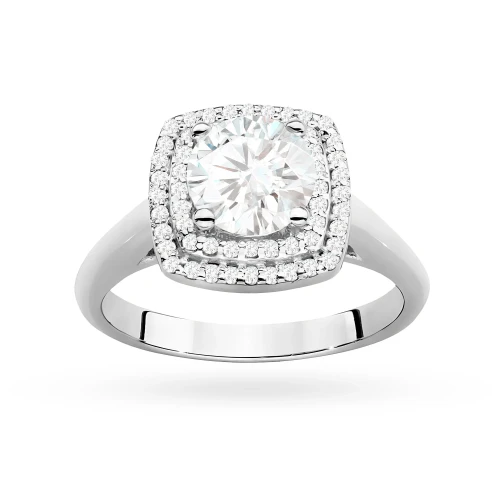 Pierścionek z białego złota z diamentem laboratoryjnym 1,00t i 56 dodatkowych kamieni Lab Diamonds W0548.B3.LDW.04 marko