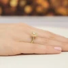 Pierścionek z żółtego złota z diamentem laboratoryjnym 0,40ct i 56 dodatkowych kamieni Lab Diamonds W0548.Z3.LDW.01 marko