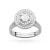 Okazały pierścionek diament laboratoryjny 0,40ct i 88 kamieni bocznych białe złoto Lab Diamonds W0549.B3.LDW.01 marko