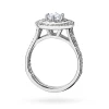 Okazały pierścionek diament laboratoryjny 0,40ct i 88 kamieni bocznych białe złoto Lab Diamonds W0549.B3.LDW.01 marko