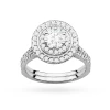 Okazały pierścionek diament laboratoryjny 0,50ct i 88 kamieni bocznych białe złoto Lab Diamonds W0549.B3.LDW.02 marko