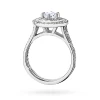 Okazały pierścionek diament laboratoryjny 0,50ct i 88 kamieni bocznych białe złoto Lab Diamonds W0549.B3.LDW.02 marko