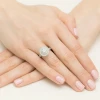 Okazały pierścionek diament laboratoryjny 0,50ct i 88 kamieni bocznych białe złoto Lab Diamonds W0549.B3.LDW.02 marko
