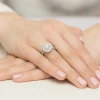 Okazały pierścionek diament laboratoryjny 0,50ct i 88 kamieni bocznych białe złoto Lab Diamonds W0549.B3.LDW.02 marko