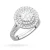 Okazały pierścionek diament laboratoryjny 0,70ct i 88 kamieni bocznych białe złoto Lab Diamonds W0549.B3.LDW.03 marko
