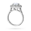 Okazały pierścionek diament laboratoryjny 0,70ct i 88 kamieni bocznych białe złoto Lab Diamonds W0549.B3.LDW.03 marko