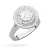 Okazały pierścionek diament laboratoryjny 1,00ct i 88 kamieni bocznych białe złoto Lab Diamonds W0549.B3.LDW.04 marko