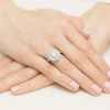 Okazały pierścionek diament laboratoryjny 1,00ct i 88 kamieni bocznych białe złoto Lab Diamonds W0549.B3.LDW.04 marko