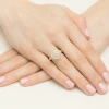 Okazały pierścionek diament laboratoryjny 0,40ct i 88 kamieni bocznych żółte złoto Lab Diamonds W0549.Z3.LDW.01 marko