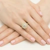 Okazały pierścionek diament laboratoryjny 0,70ct i 88 kamieni bocznych żółte złoto Lab Diamonds W0549.Z3.LDW.03 marko