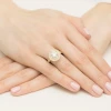 Okazały pierścionek diament laboratoryjny 1,00ct i 88 kamieni bocznych żółte złoto Lab Diamonds W0549.Z3.LDW.04 marko
