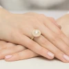 Okazały pierścionek diament laboratoryjny 1,00ct i 88 kamieni bocznych żółte złoto Lab Diamonds W0549.Z3.LDW.04 marko