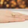 Okazały pierścionek diament laboratoryjny 1,00ct i 88 kamieni bocznych żółte złoto Lab Diamonds W0549.Z3.LDW.04 marko