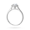 Pierścionek z białego złota Halo Ring brylant 0,40ct i kamienie boczne Dynastia W0550.B3.DIW.01 marko