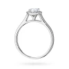 Pierścionek z białego złota Halo Ring brylant 0,50ct i kamienie boczne Dynastia W0550.B3.DIW.02 marko