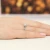 Pierścionek z białego złota Halo Ring brylant 0,50ct i kamienie boczne Dynastia W0550.B3.DIW.02 marko