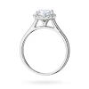 Pierścionek z białego złota Halo Ring brylant 1,00ct i kamienie boczne Dynastia W0550.B3.DIW.04 marko