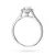 ierścionek z białego złota Halo Ring diament laboratoryjny 0,40ct i kamienie boczne Lab Diamonds W0550.B3.LDW.01 marko