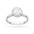 Pierścionek z białego złota Halo Ring diament laboratoryjny 0,70ct i kamienie boczne Lab Diamonds W0550.B3.LDW.03 marko