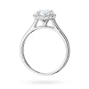 Pierścionek z białego złota Halo Ring diament laboratoryjny 0,70ct i kamienie boczne Lab Diamonds W0550.B3.LDW.03 marko