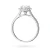 Pierścionek z białego złota Halo Ring diament laboratoryjny 0,70ct i kamienie boczne Lab Diamonds W0550.B3.LDW.03 marko