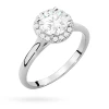 Pierścionek z białego złota Halo Ring diament laboratoryjny 1,00ct i kamienie boczne Lab Diamonds W0550.B3.LDW.04 marko
