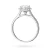 Pierścionek z białego złota Halo Ring diament laboratoryjny 1,00ct i kamienie boczne Lab Diamonds W0550.B3.LDW.04 marko